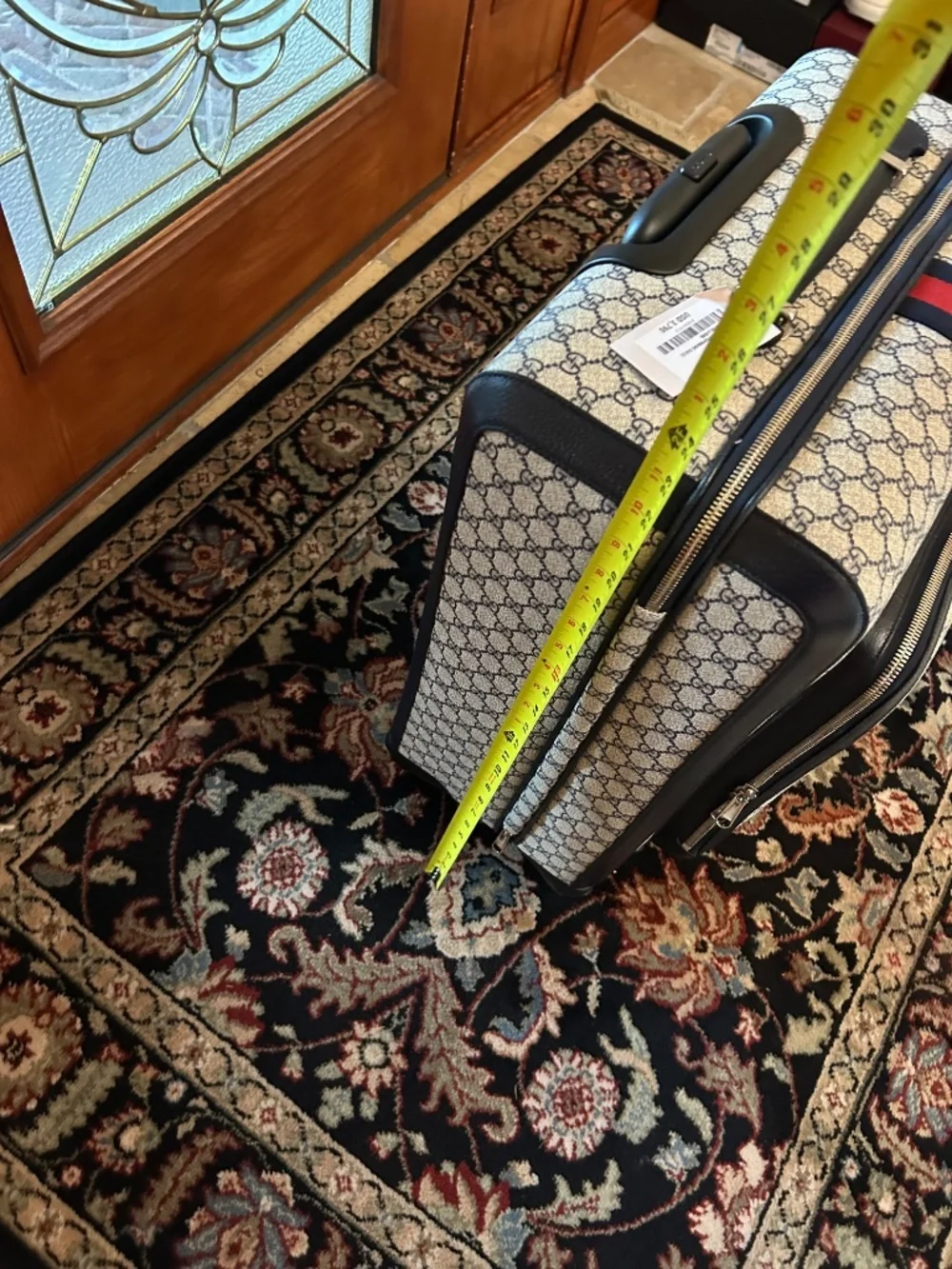 Gucci Savoy GG Supreme Suitcase. Made in Italy.